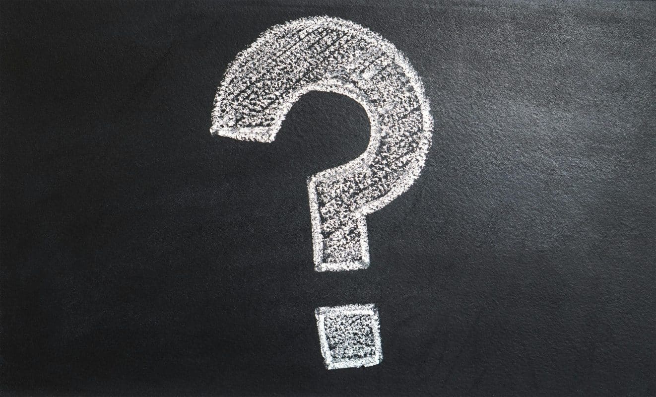 Photo by Pixabay: https://www.pexels.com/photo/question-mark-on-chalk-board-356079/